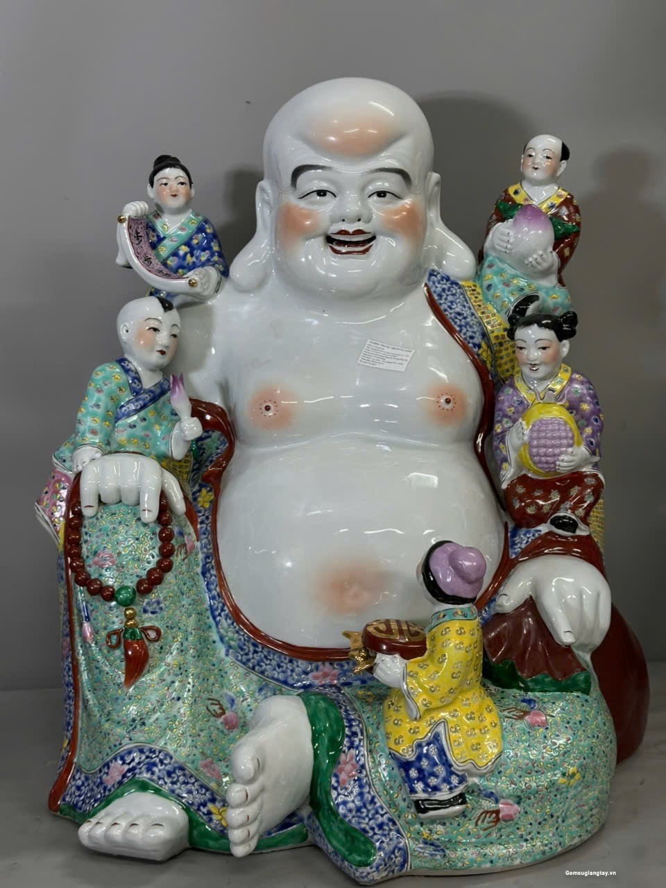Tượng di lặc ngũ phúc ngồi