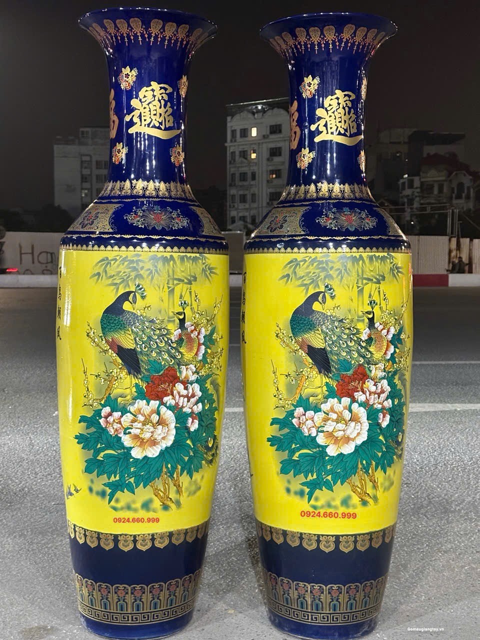 Lục bình vẽ 2 mặt 1m 4