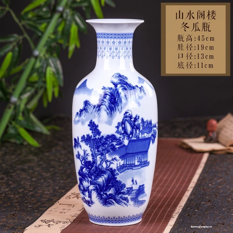 Bình sơn thuỷ cao 45