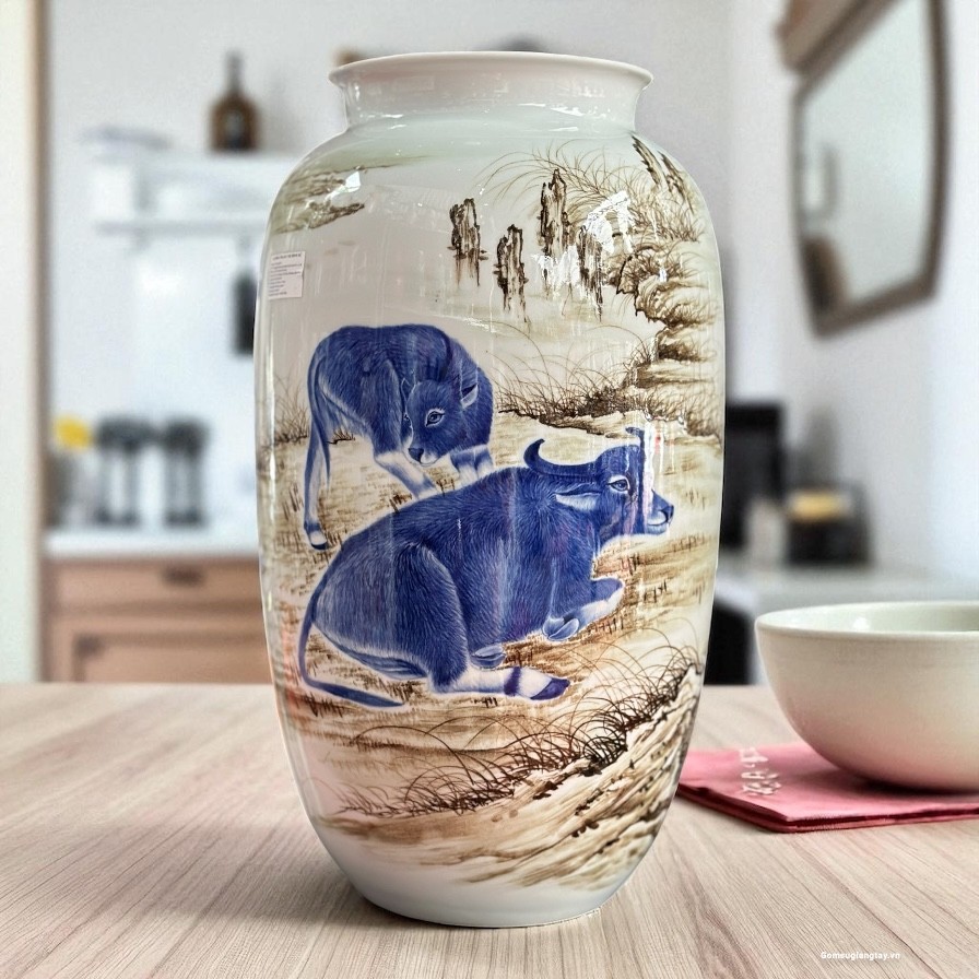 Bình cao cấp vẽ tay nghệ nhân