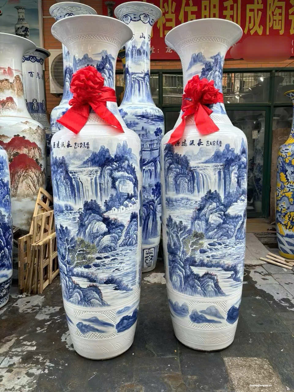 Lục bình vẽ tay 2m20