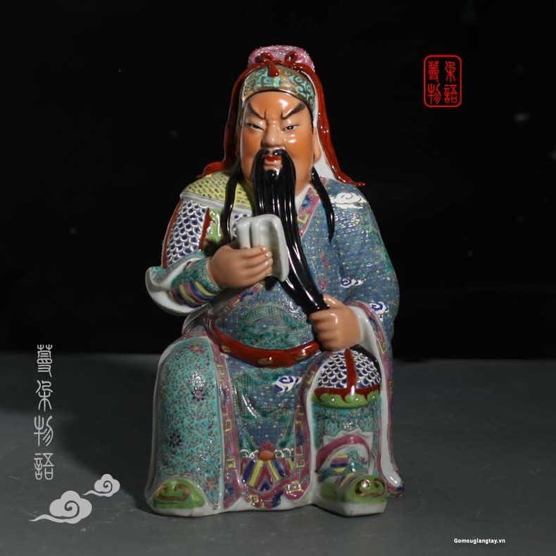 Quan công đọc sách hàng gấm nhỏ