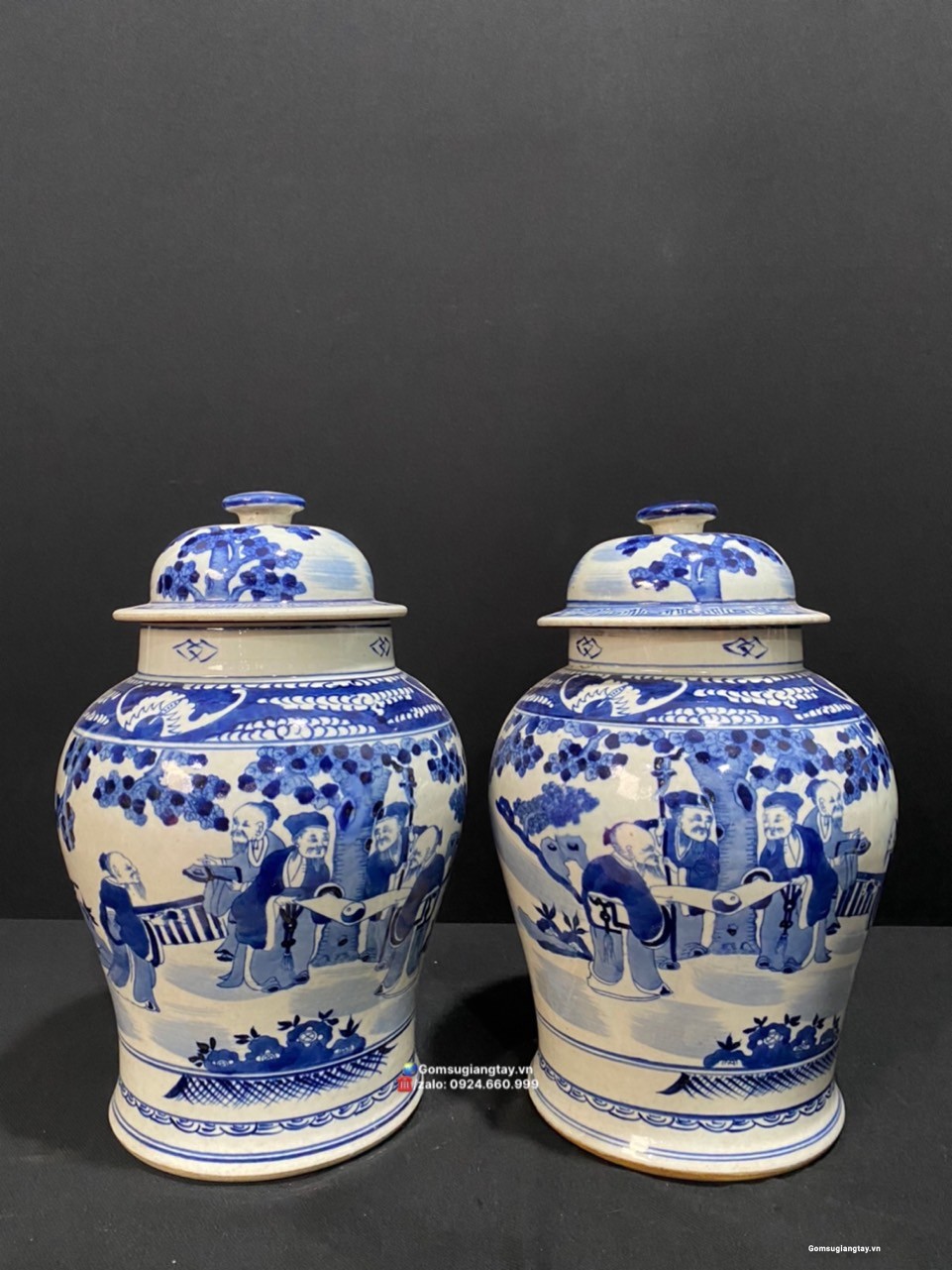 Đôi choé vẽ tay giả cổ